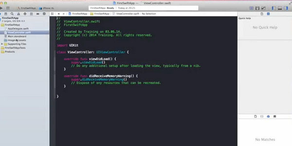 Apple Swift Tutorial Simple iOS Swift GUI Application