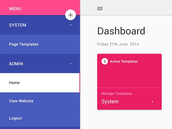 Google’s Material Design Dashboard