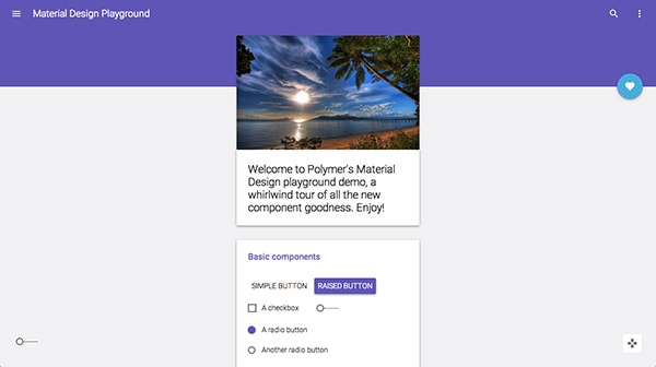 Material Design Playground