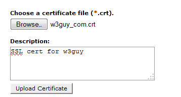 Installing SSL certificate in a server