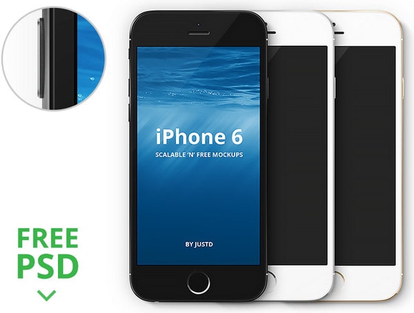 iPhone 6 - Scalable Mockups 4.7' by JustD