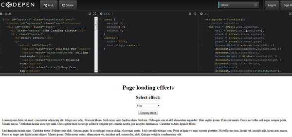 Page Loading Effects