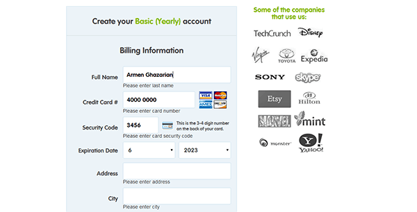 User Experience And Credit Card Payment Forms Designmodo