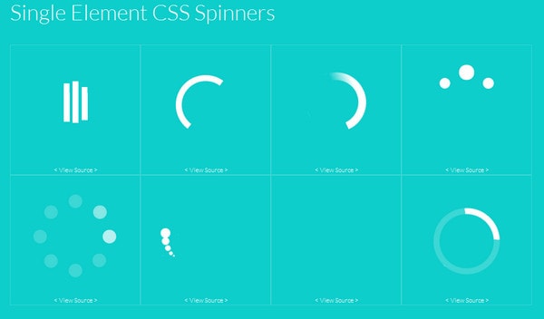 Single Element CSS Spinners