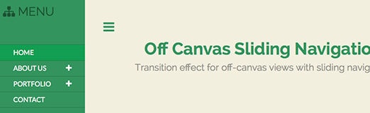 How to Create Off-Canvas Sliding Navigation Menu