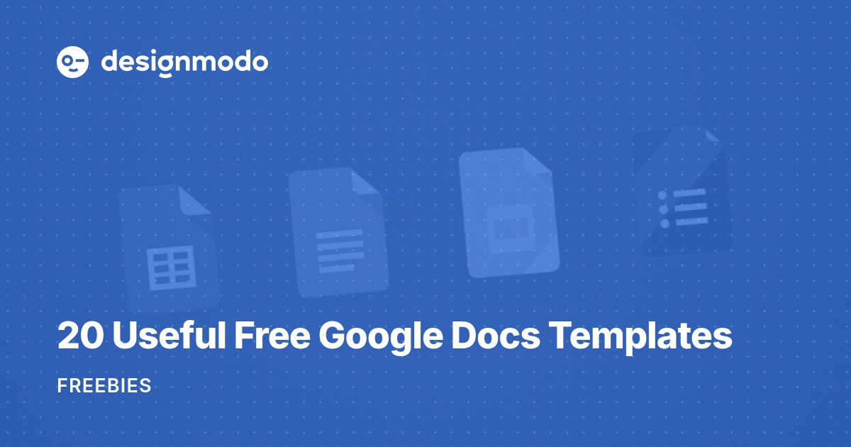 20 Useful Free Google Docs Templates Designmodo