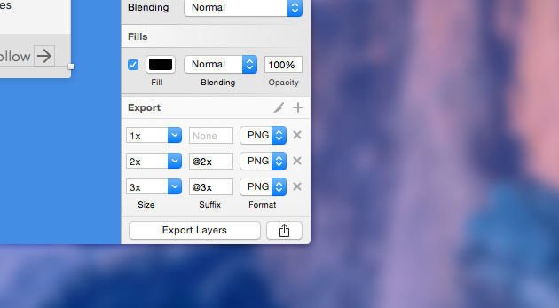 Exporting the image assets