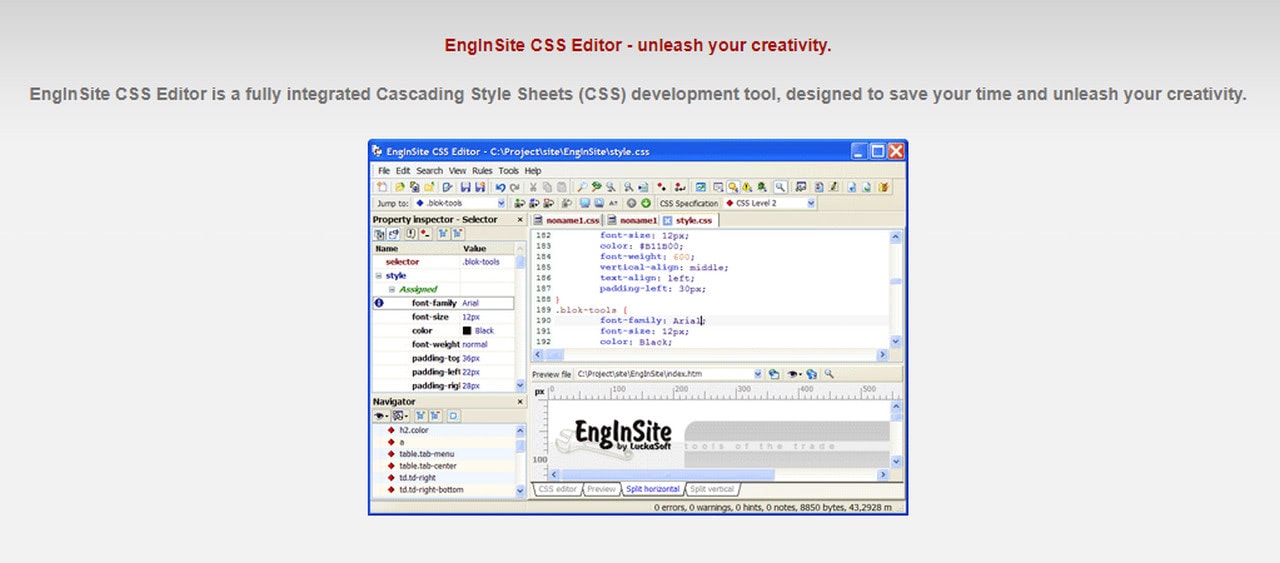 free css editor with preview online