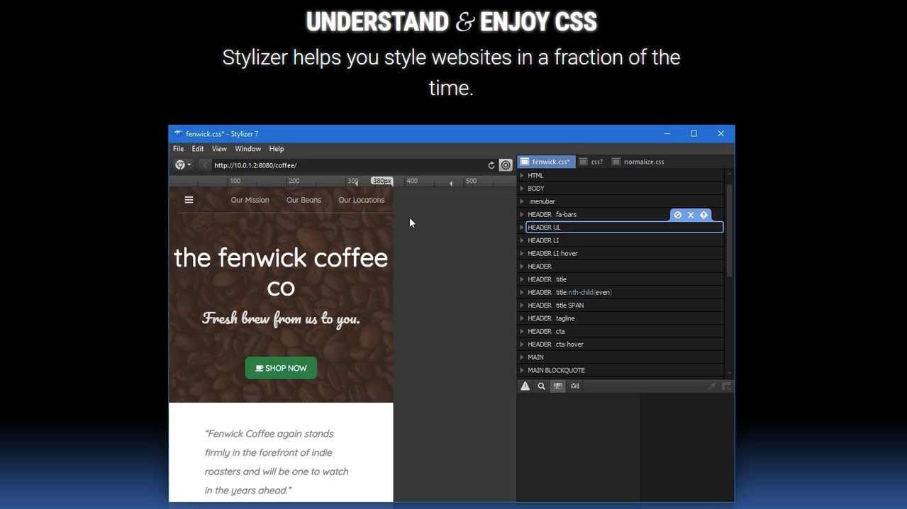 stylizer visual css editor