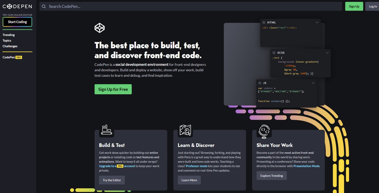 Project Editor – CodePen