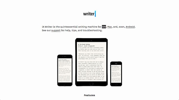 open custom page on launch ia writer