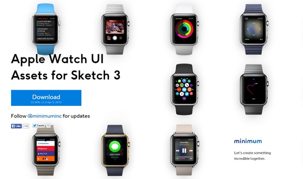 Guis Wireframes And Sketch Templates For Apple Watch Apps