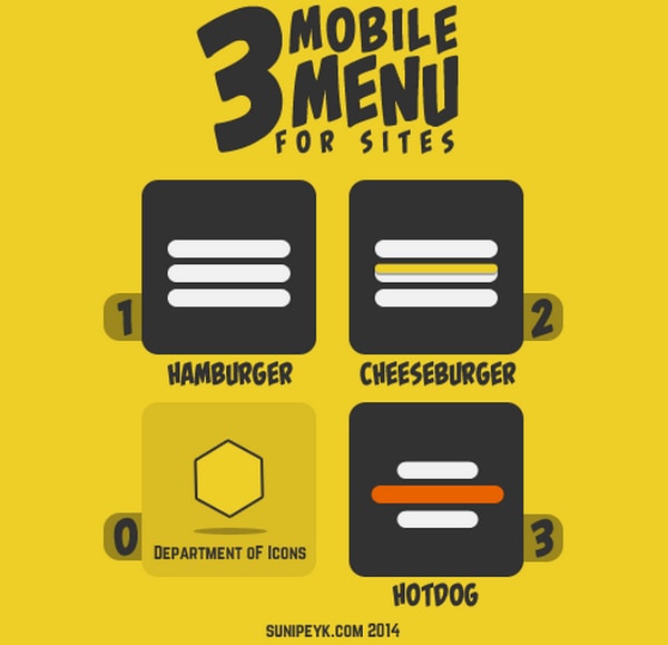 Hamburger Menu Icons