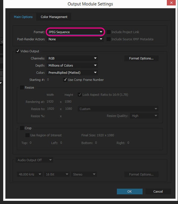 gimp photoshop export settings