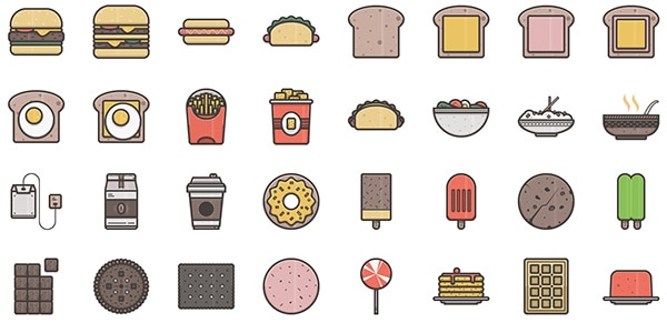 Illustricons - Food & Appliances