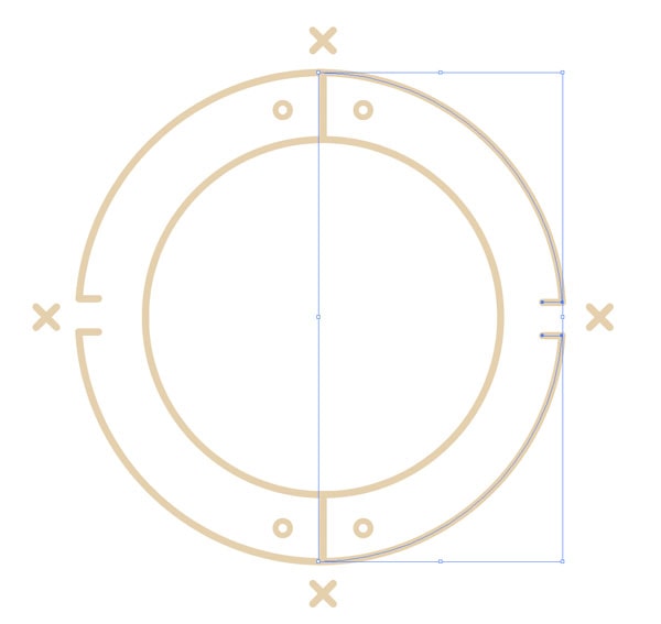 Rotate the group 180°