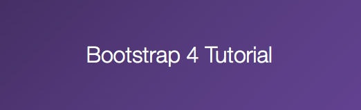Bootstrap 4 Tutorial: Create a One-Page Template