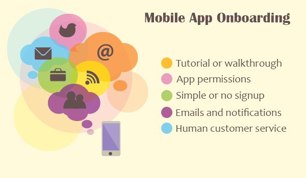 Mobile app onboarding