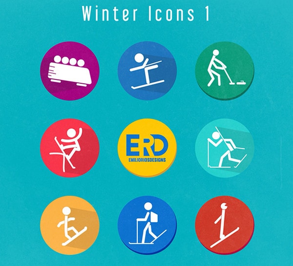 Winter Olympics Icons