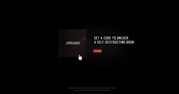 Self-destructing Book