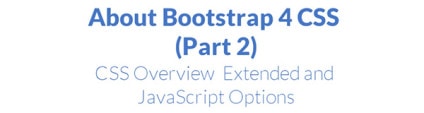 Bootstrap 4 CSS Tutorial (Part 2)