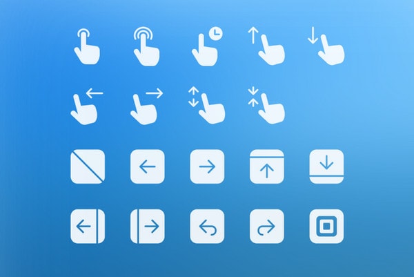 Gesture and Transition Icons by NOGA