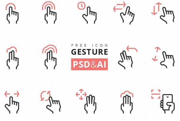 Category - User Interface & Gesture Icons