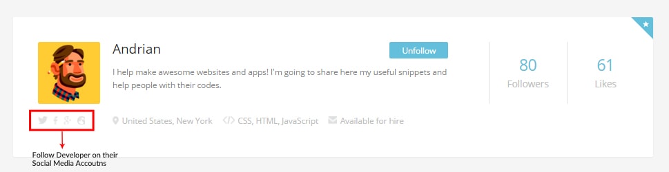Following Developers on Social Media
