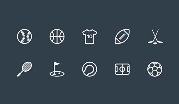 Free Sport Icons and New Examples - Designmodo