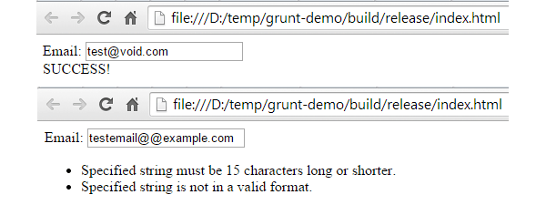 Grunt Demo Application