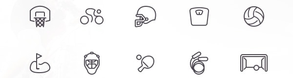 Free Sport Icons and New Examples