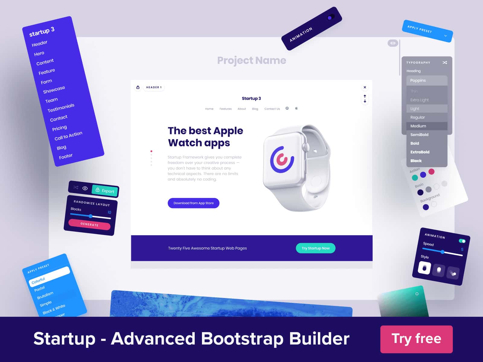 Startup Bootstrap Builder
