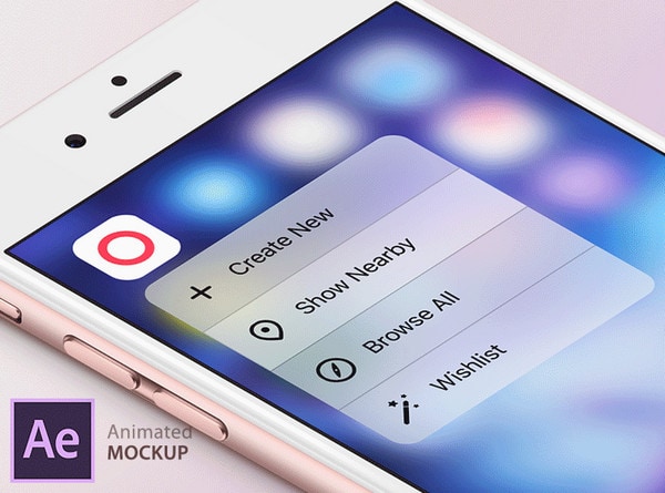 3D Touch Animated Mockup by Boris Borisov