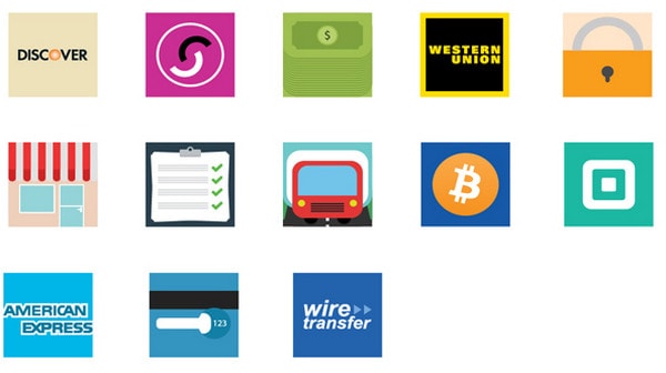 35 Flat E-Commerce Icons