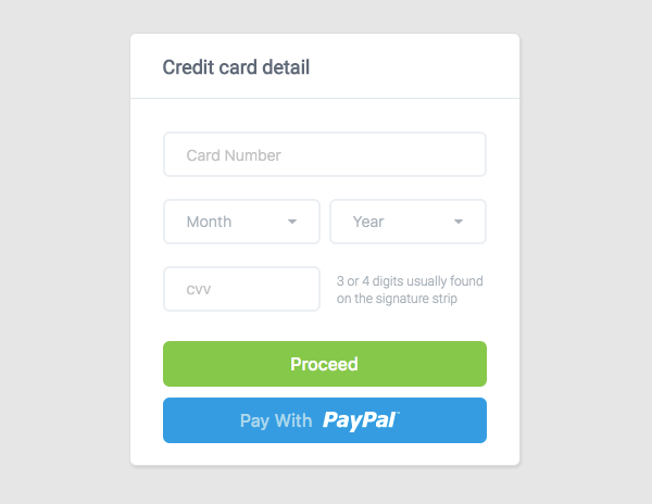 Insister USA Tørke How to Create a Credit Card UI using HTML and CSS3 - Designmodo