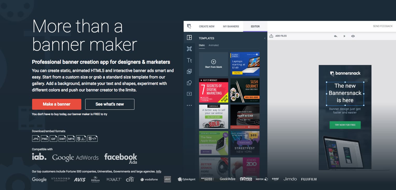 Баннер exceed. Bannersnack на русском. Free banner creator. Bannersnack как работать с ним.