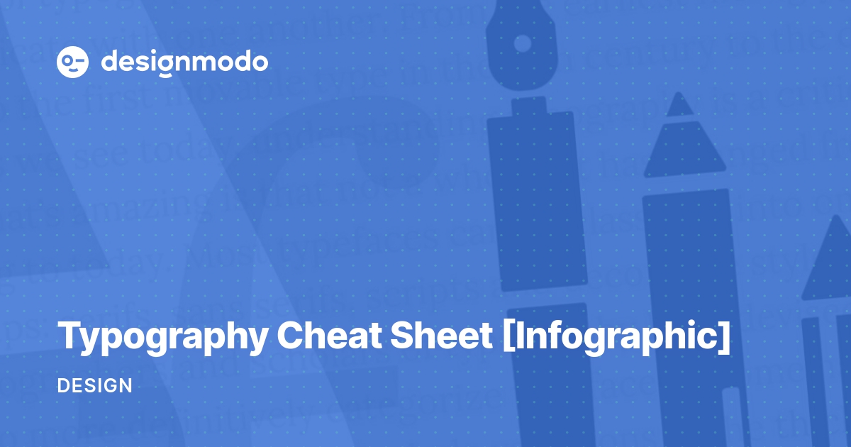 Typography Cheat Sheet