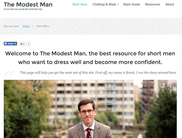 How Brock of The Modest Man Built a Top Men's Fashion Blog