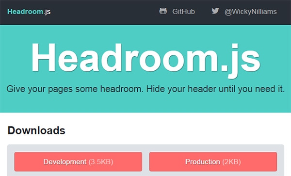 Headroom.js