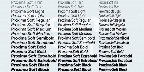 proxima nova soft regular font name