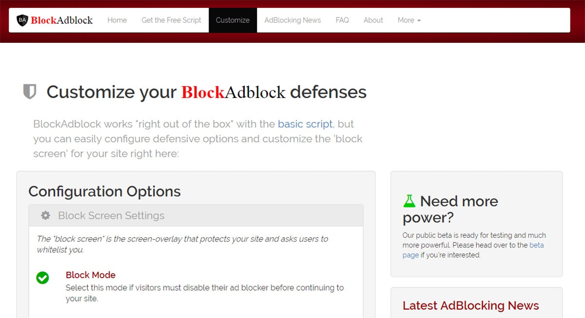 Adblock Detection