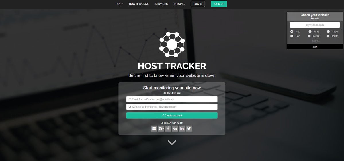 Host-Tracker.com  - 正常运行时间监控服务