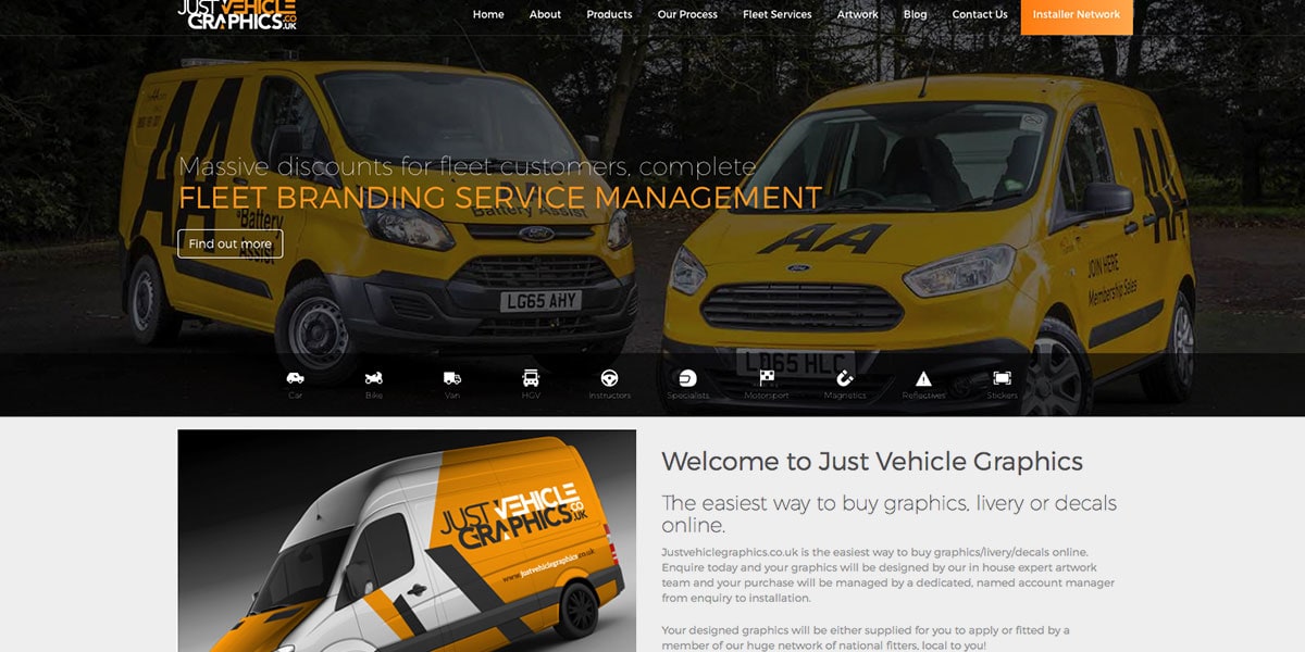 Just Vehicle Graphics Homepage