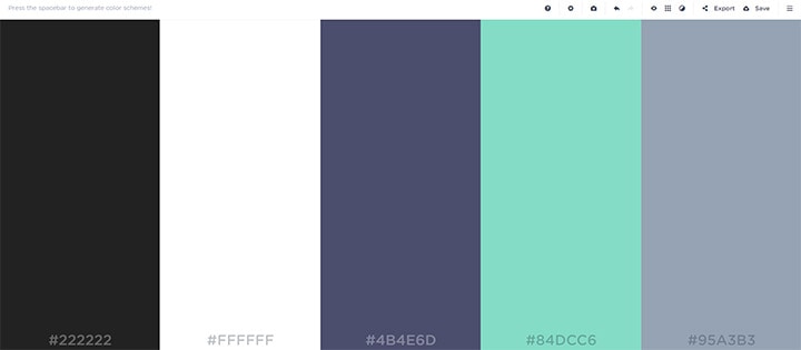 Website Colour Palette Generator