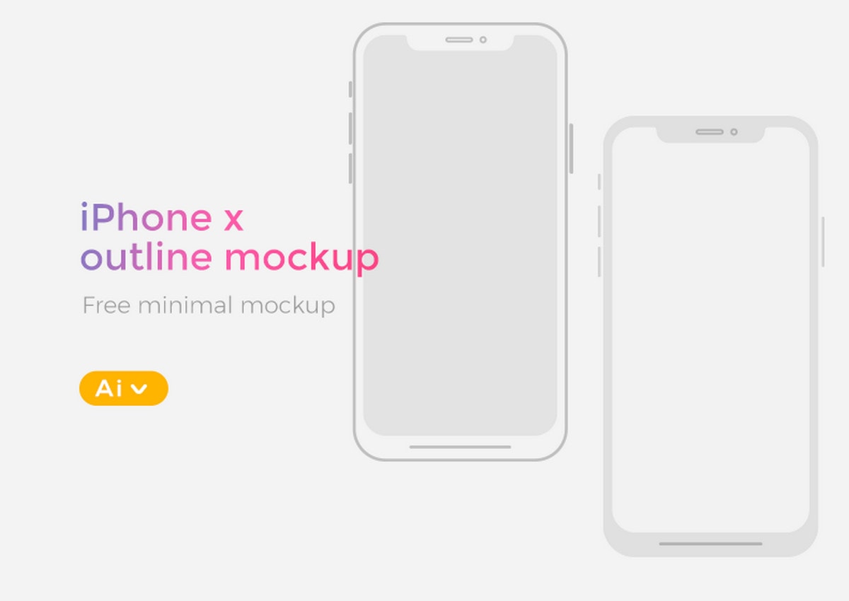 Download Free iPhone X, XS, XR Mockups (PSD, Sketch, AI, Adobe XD ...