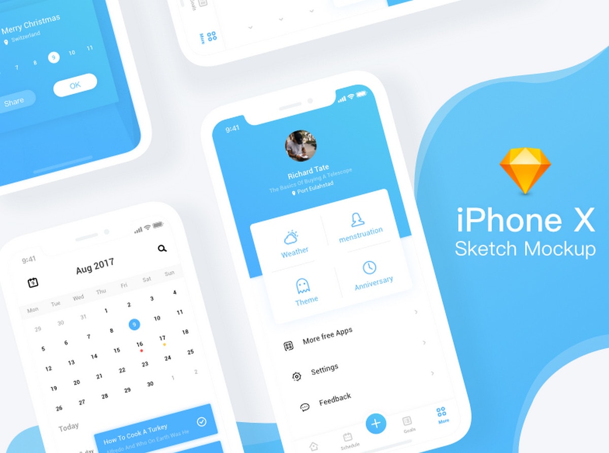 Download Free iPhone X, XS, XR Mockups (PSD, Sketch, AI, Adobe XD ... PSD Mockup Templates