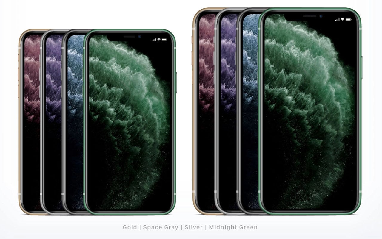 Apple iPhone 11 Pro Max Midnight Green PNG Images & PSDs for Download