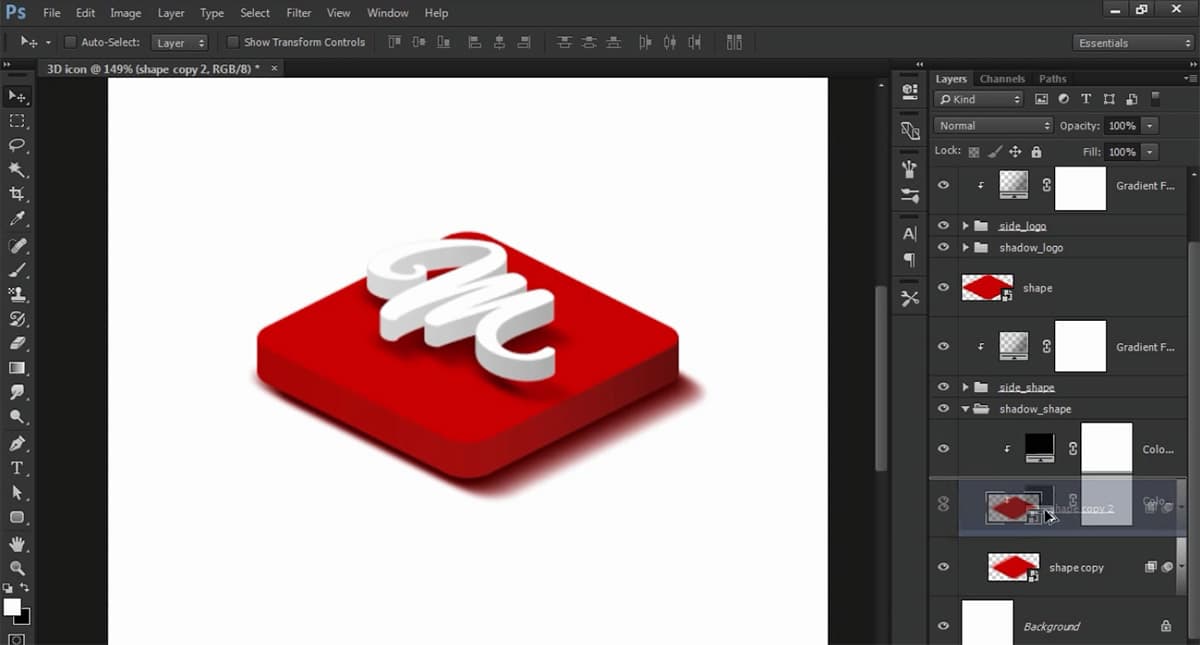 Make a PSD 3D Icon