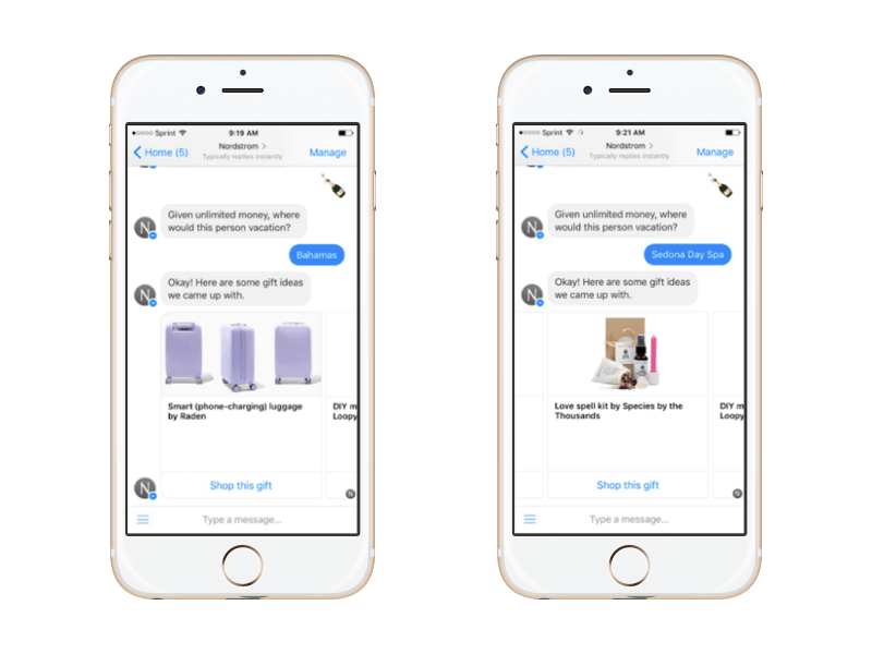 Nordstrom chatbot