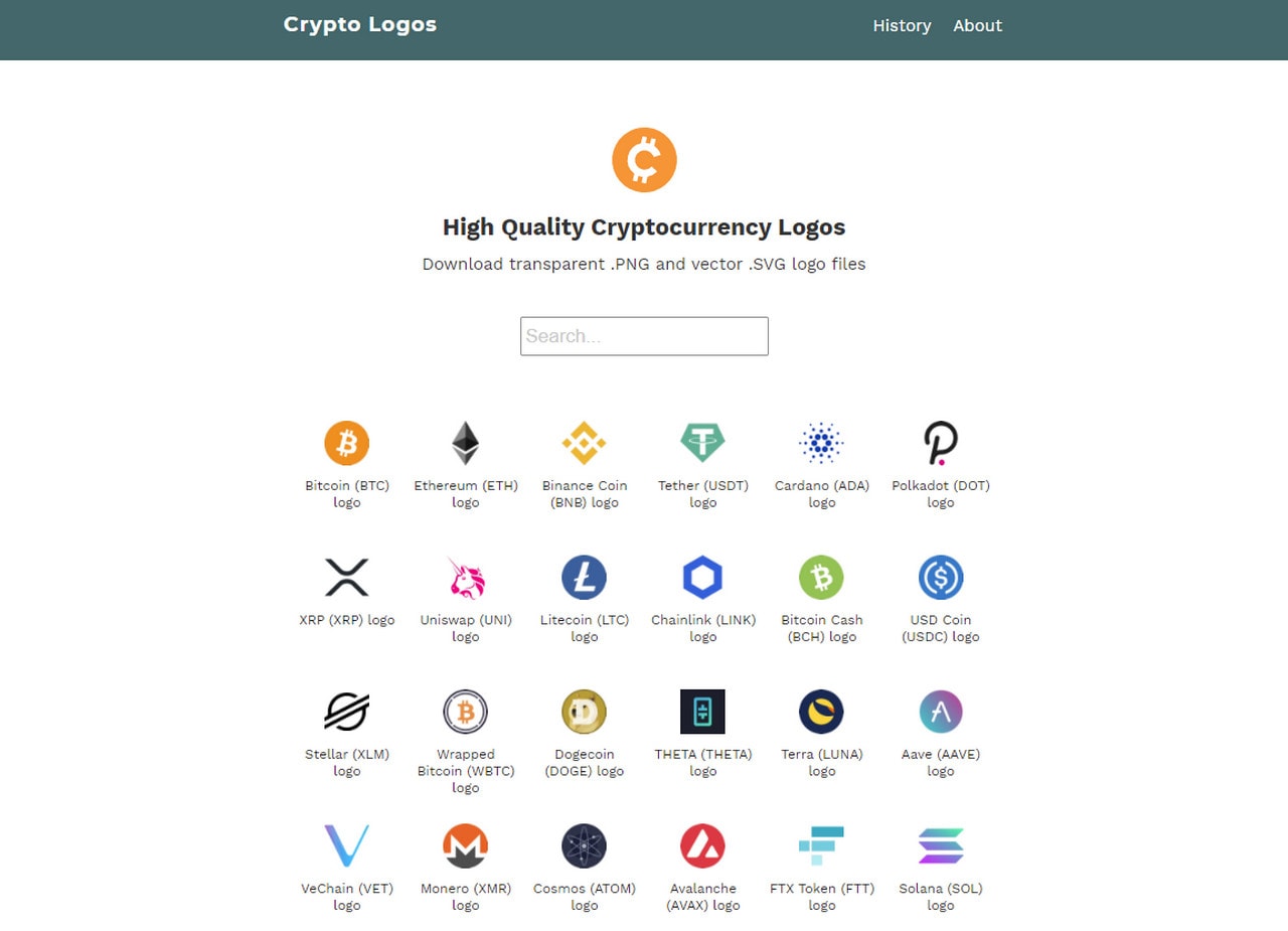 Cryptocurrency Logos